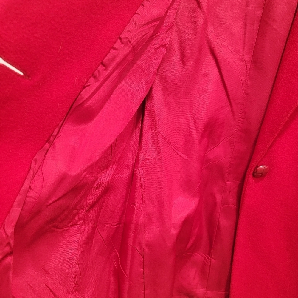 Harris/Wallace Red Wool Blazer Size 4 Great Condition - Picture 6 of 9